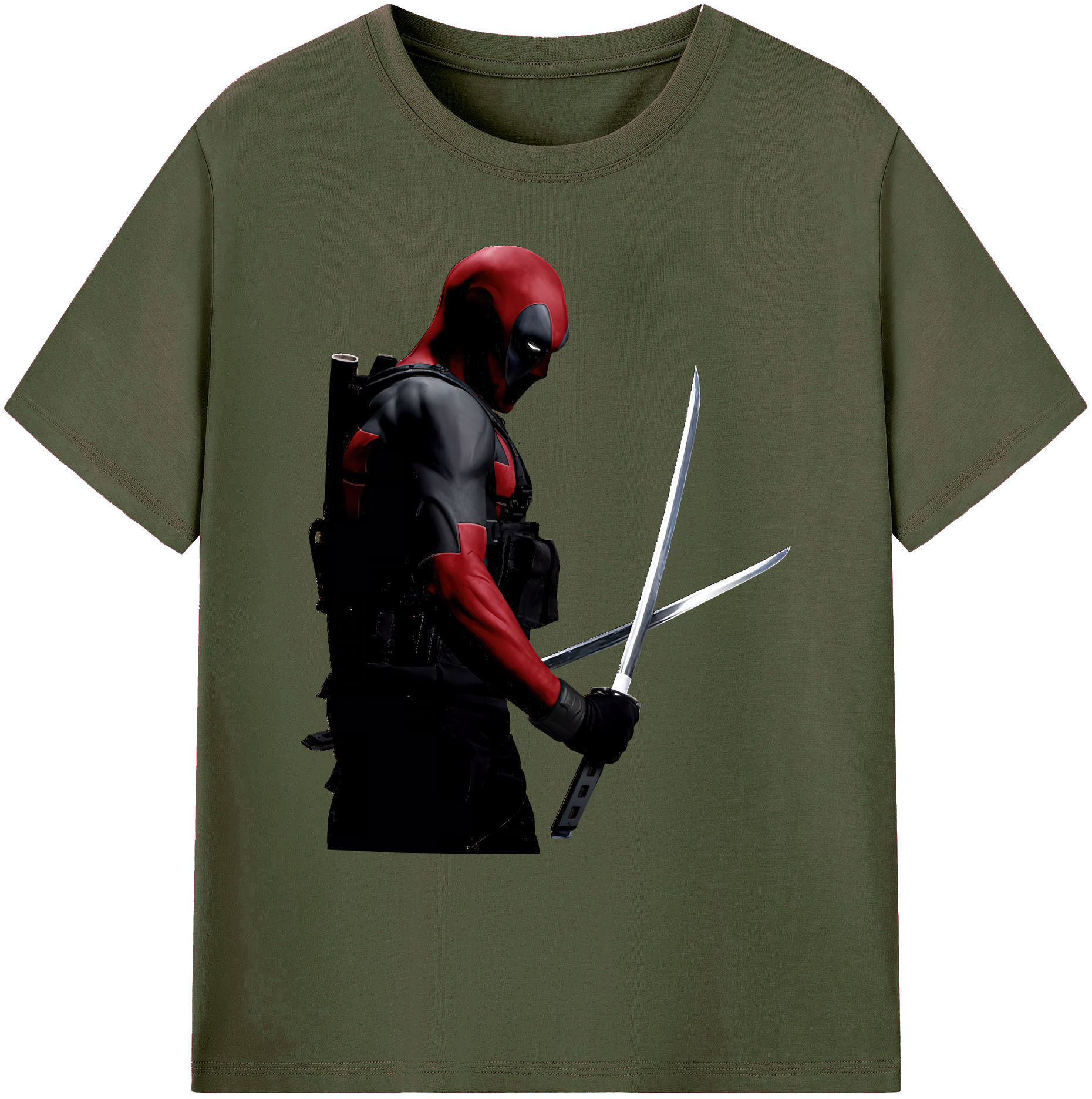 （画像用） Deadpool デッドプール 綿100％ メンズ半袖Tシャツ｜肌触りやわらか＆通気性